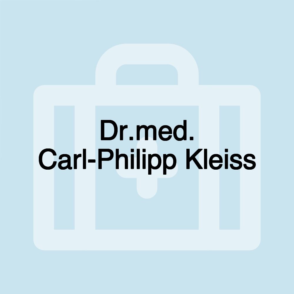 Dr.med. Carl-Philipp Kleiss