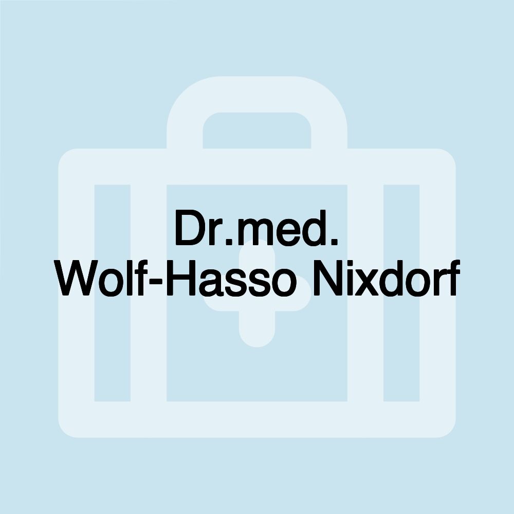 Dr.med. Wolf-Hasso Nixdorf