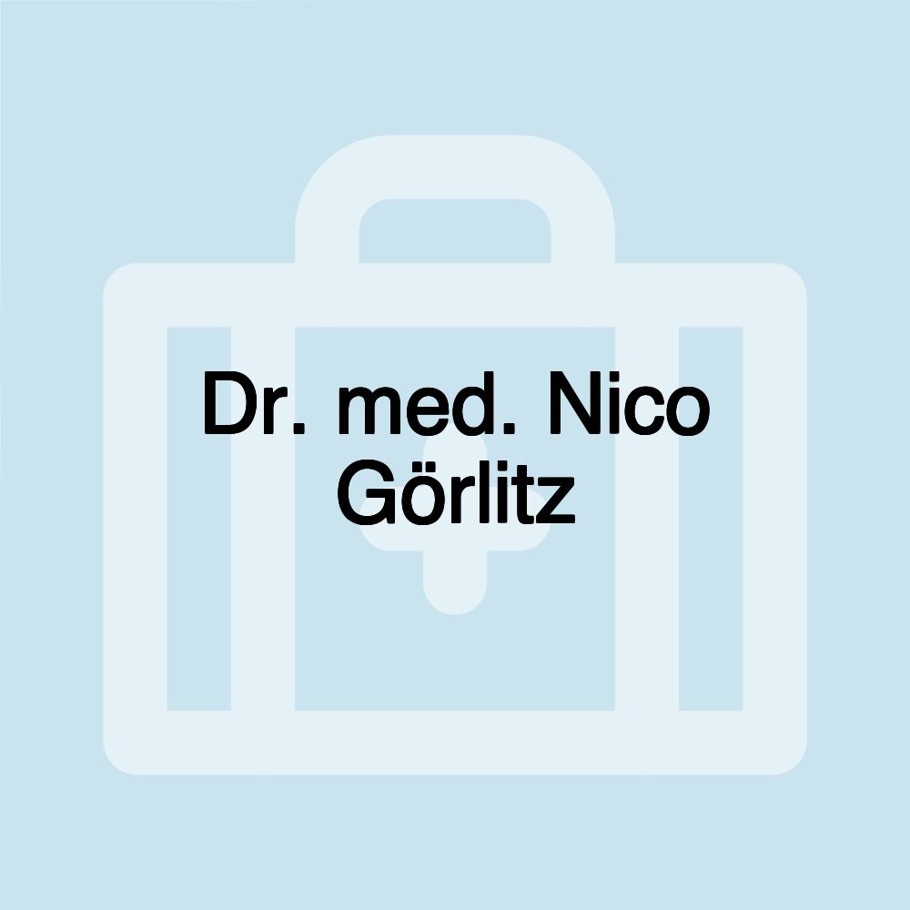 Dr. med. Nico Görlitz