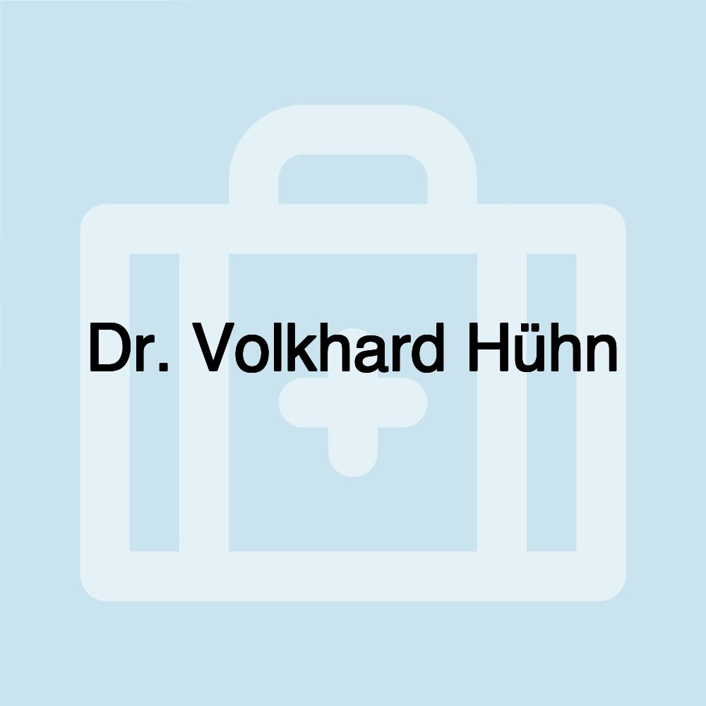 Dr. Volkhard Hühn