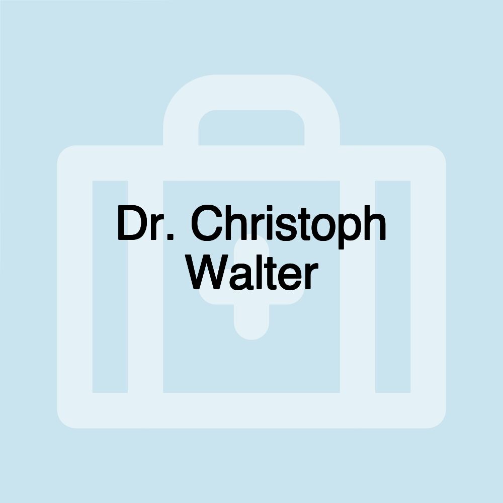 Dr. Christoph Walter