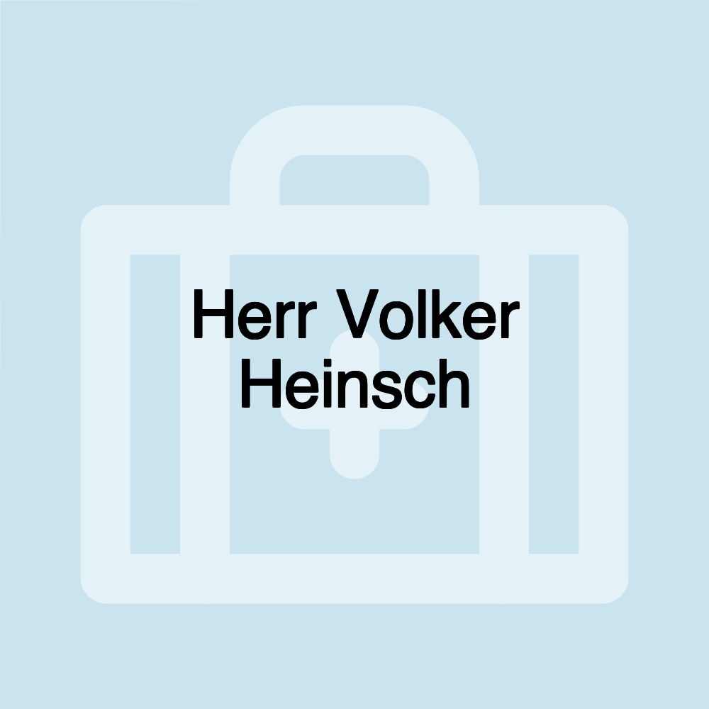 Herr Volker Heinsch