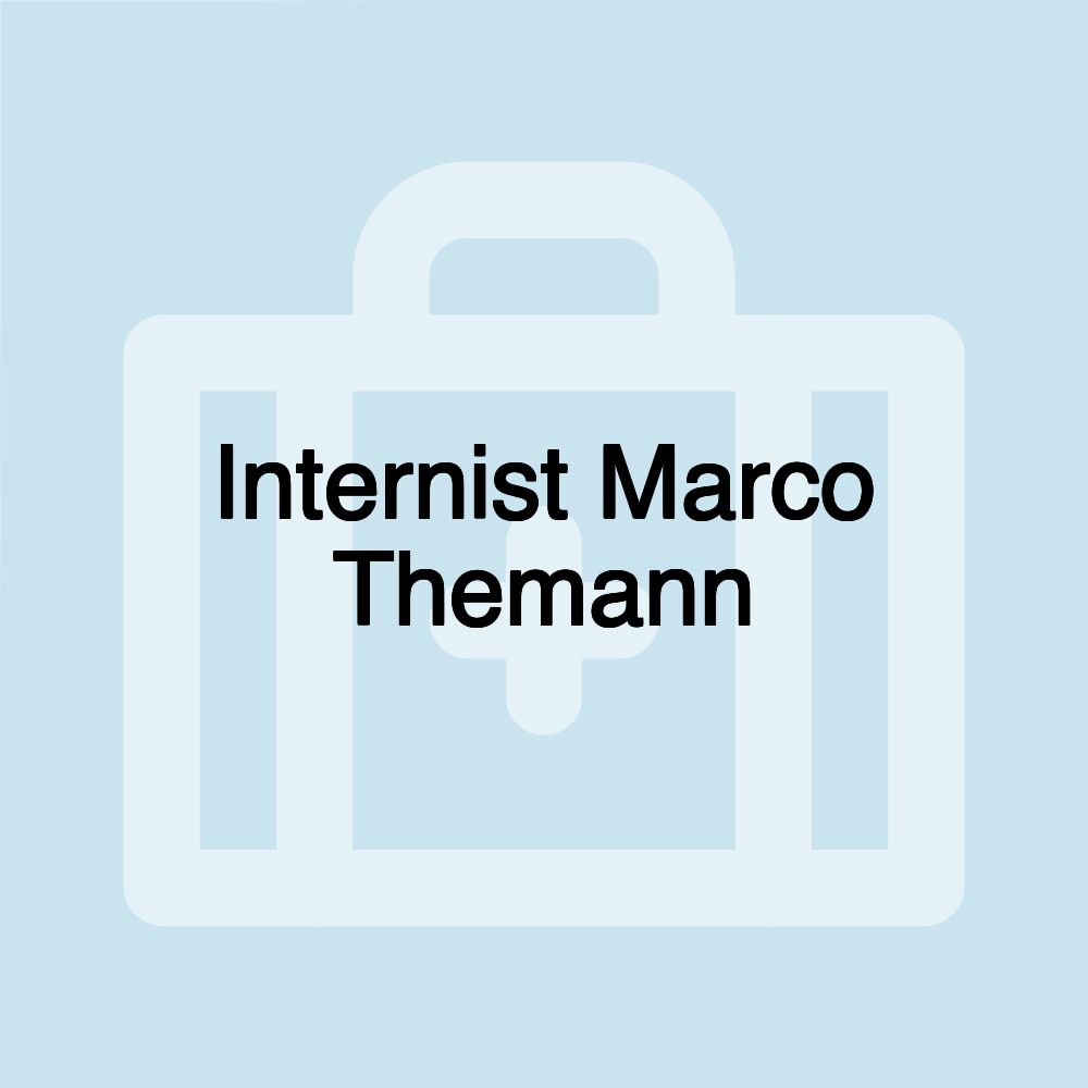 Internist Marco Themann