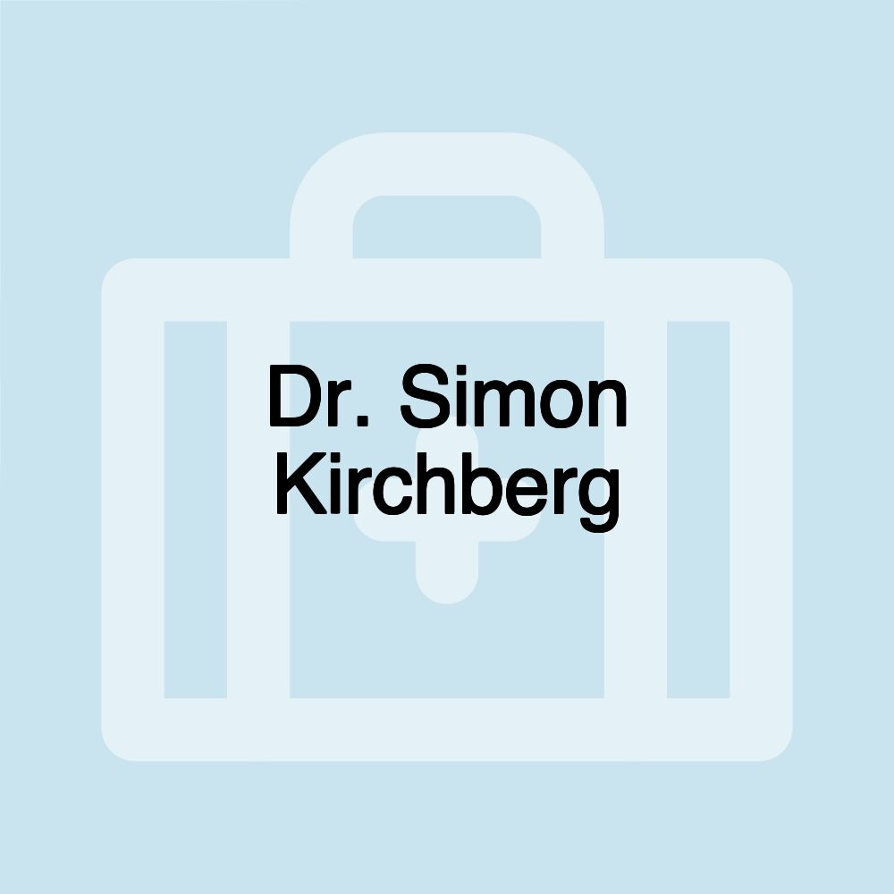 Dr. Simon Kirchberg