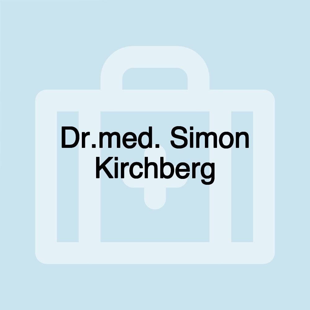 Dr.med. Simon Kirchberg