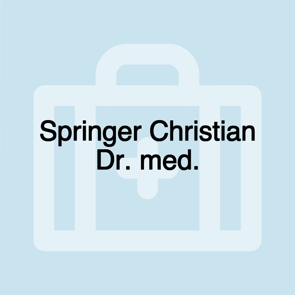 Springer Christian Dr. med.