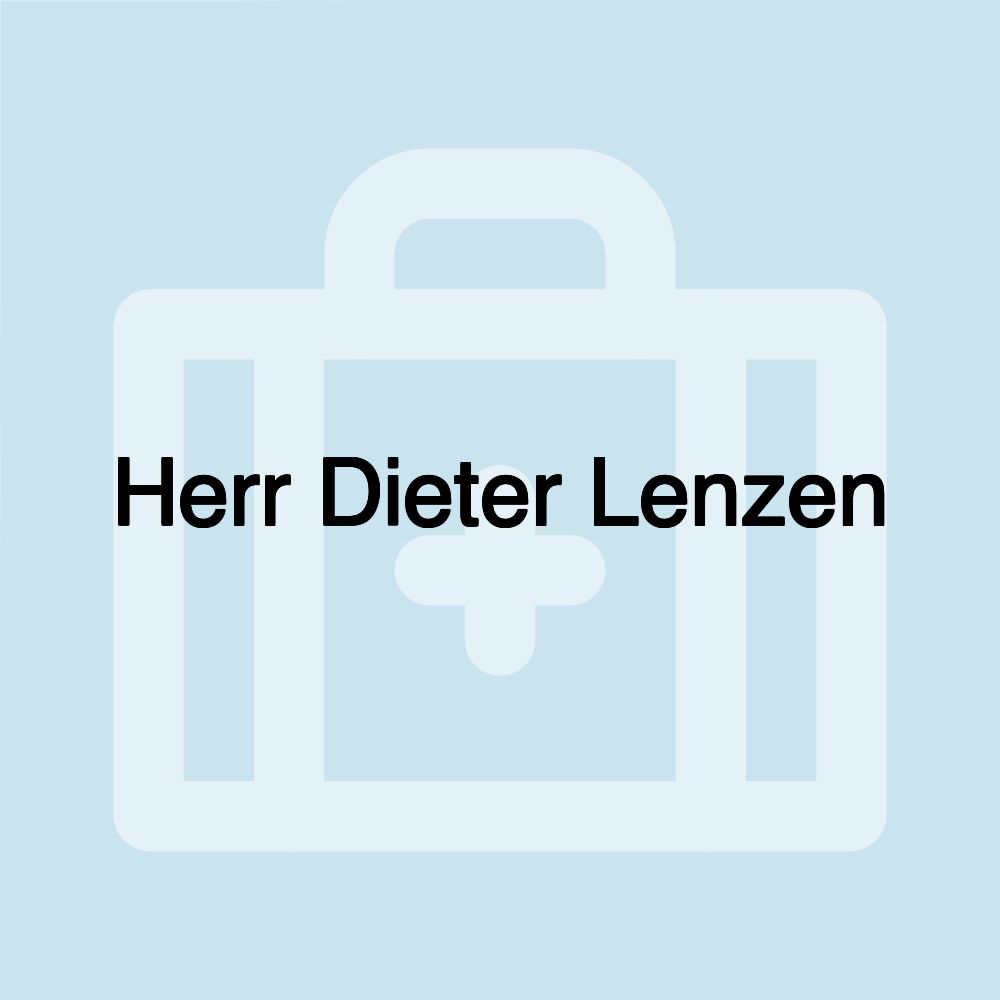 Herr Dieter Lenzen