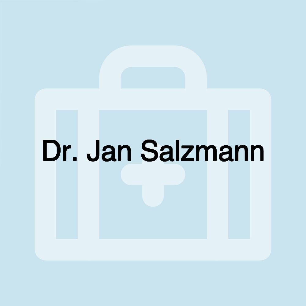 Dr. Jan Salzmann