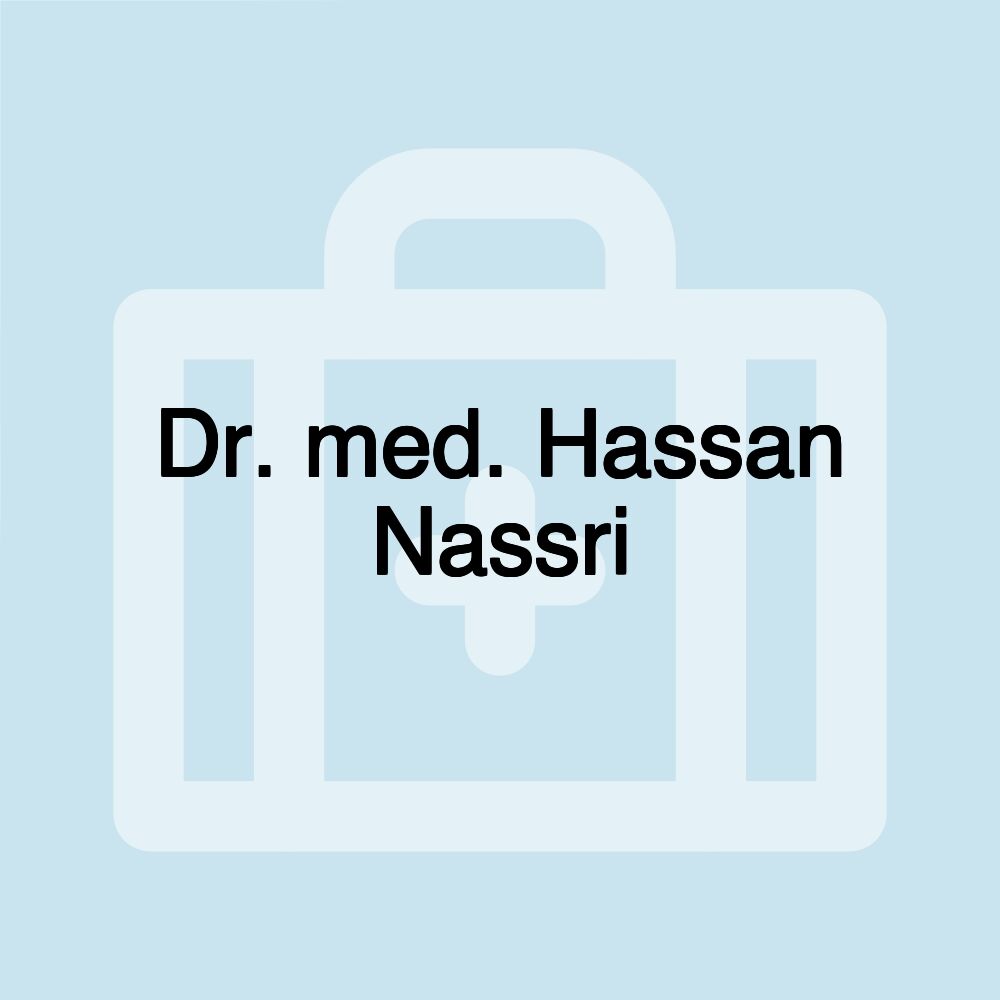 Dr. med. Hassan Nassri