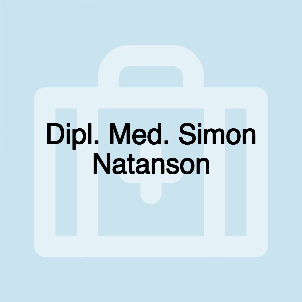 Dipl. Med. Simon Natanson