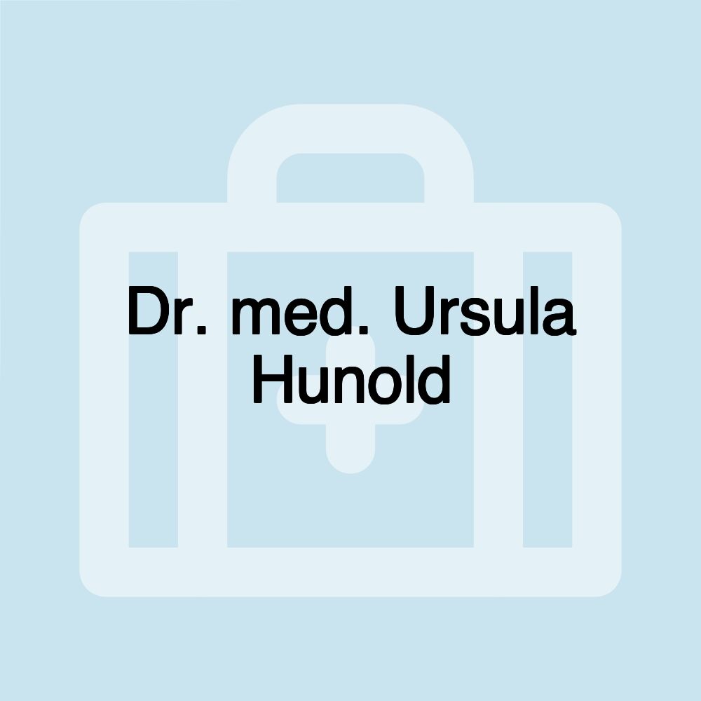 Dr. med. Ursula Hunold