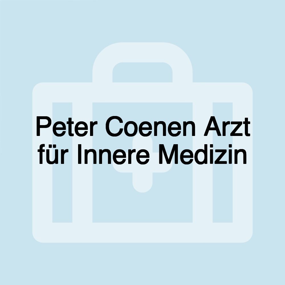 Peter Coenen Arzt für Innere Medizin