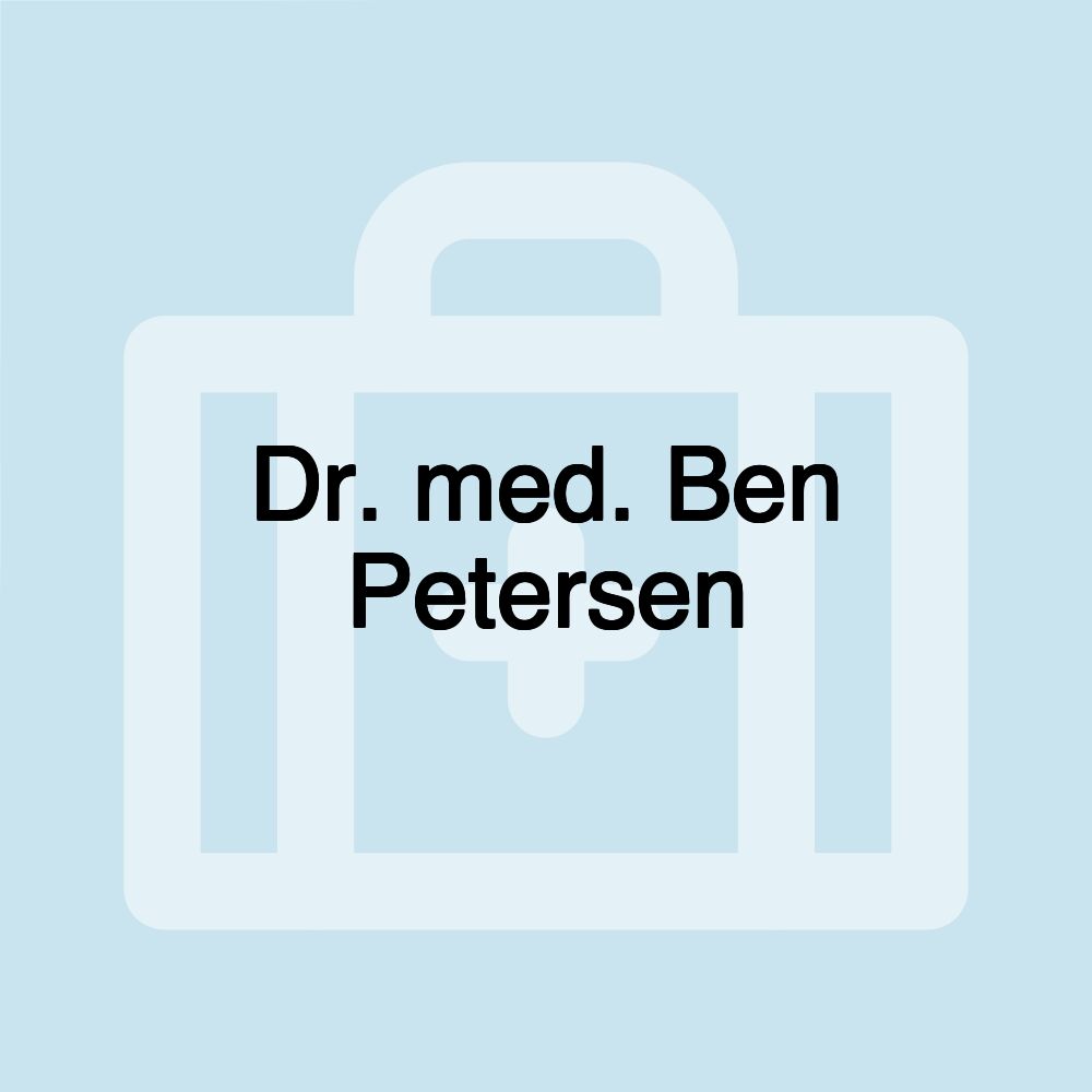 Dr. med. Ben Petersen