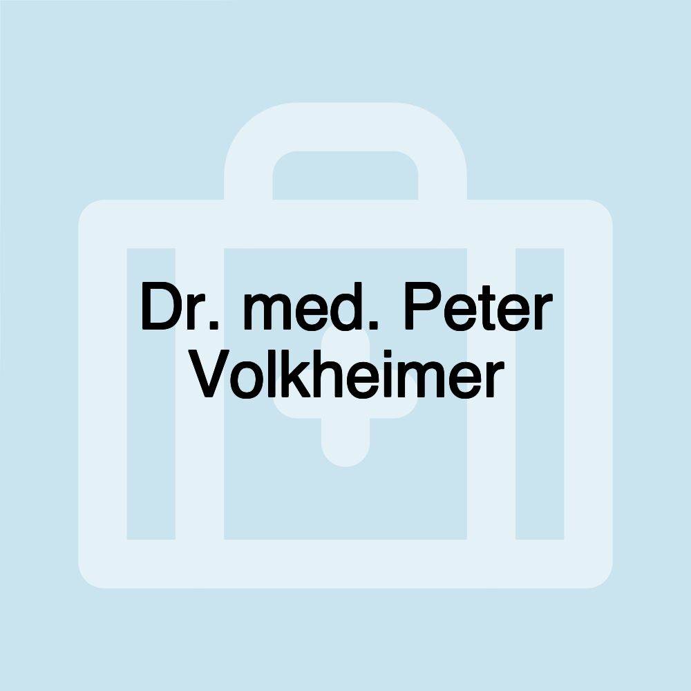 Dr. med. Peter Volkheimer