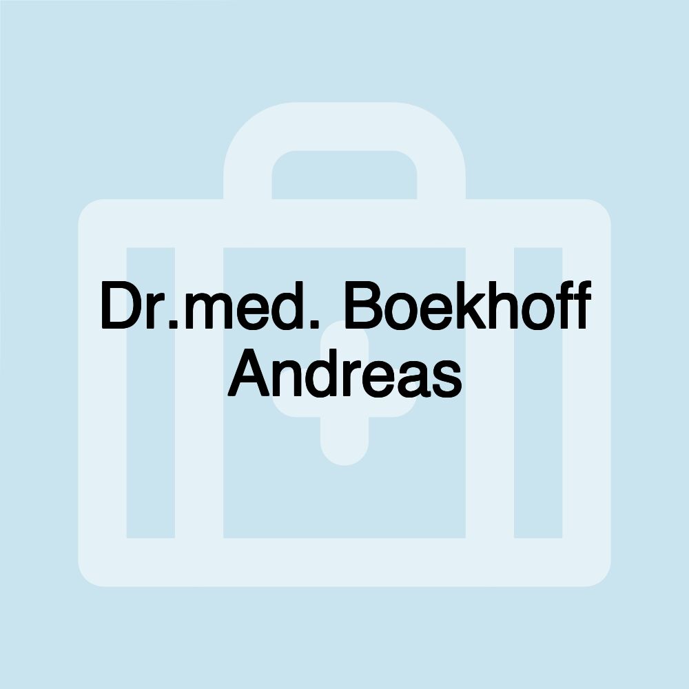 Dr.med. Boekhoff Andreas