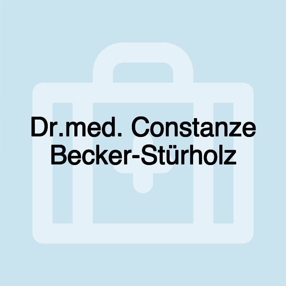 Dr.med. Constanze Becker-Stürholz