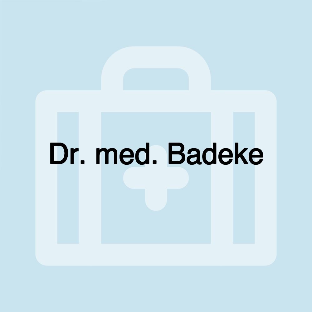 Dr. med. Badeke