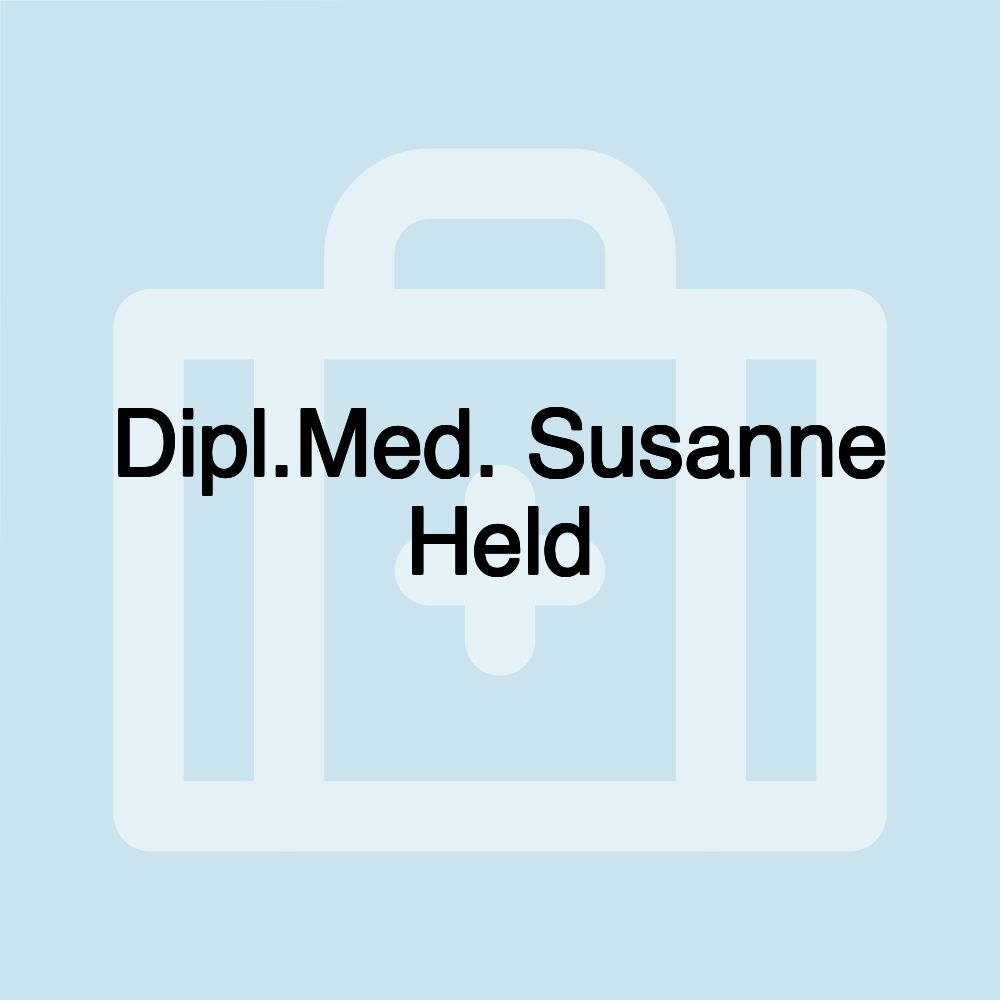 Dipl.Med. Susanne Held