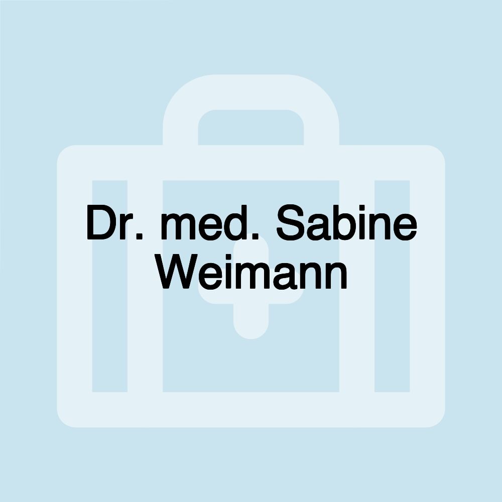 Dr. med. Sabine Weimann