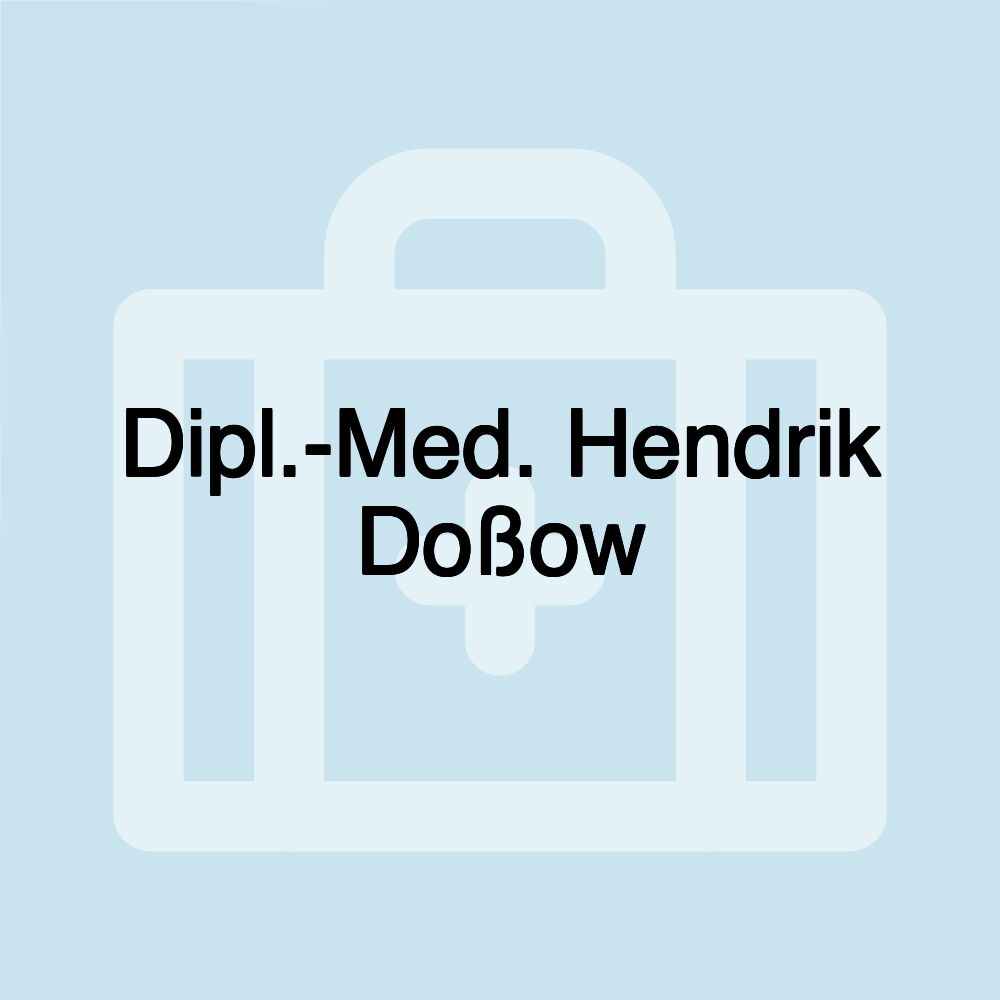 Dipl.-Med. Hendrik Doßow