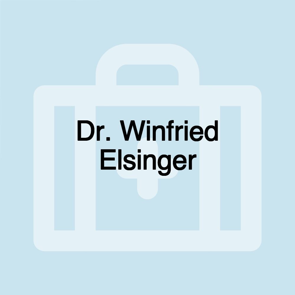 Dr. Winfried Elsinger