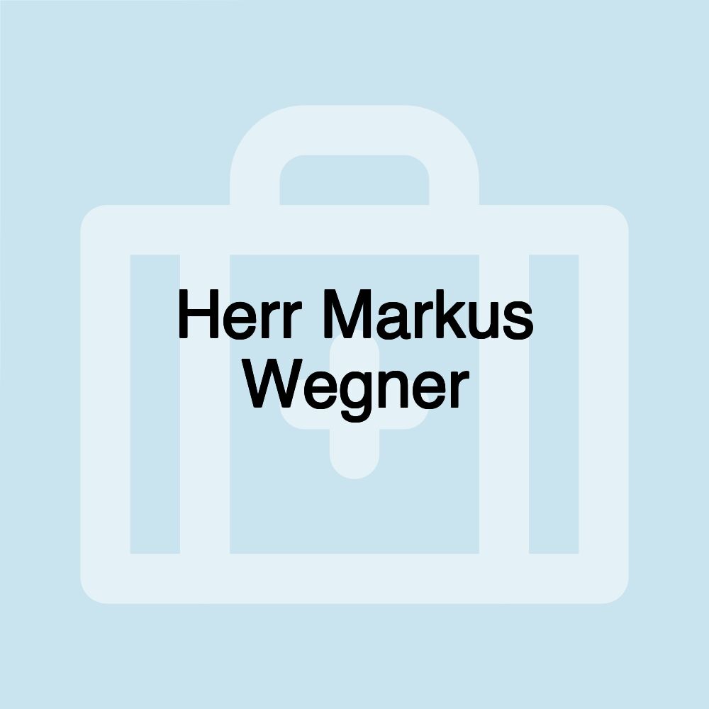 Herr Markus Wegner