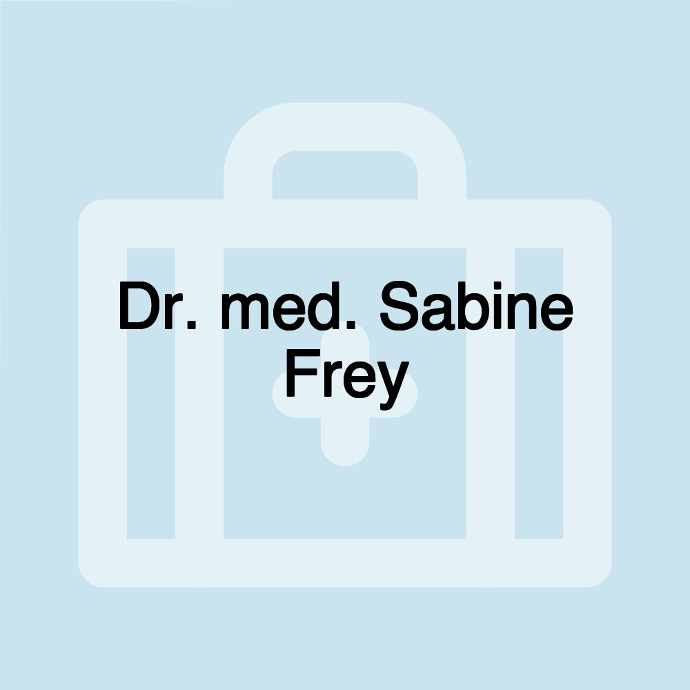 Dr. med. Sabine Frey