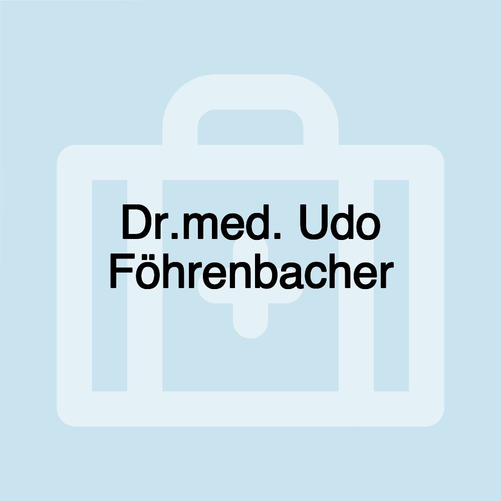 Dr.med. Udo Föhrenbacher