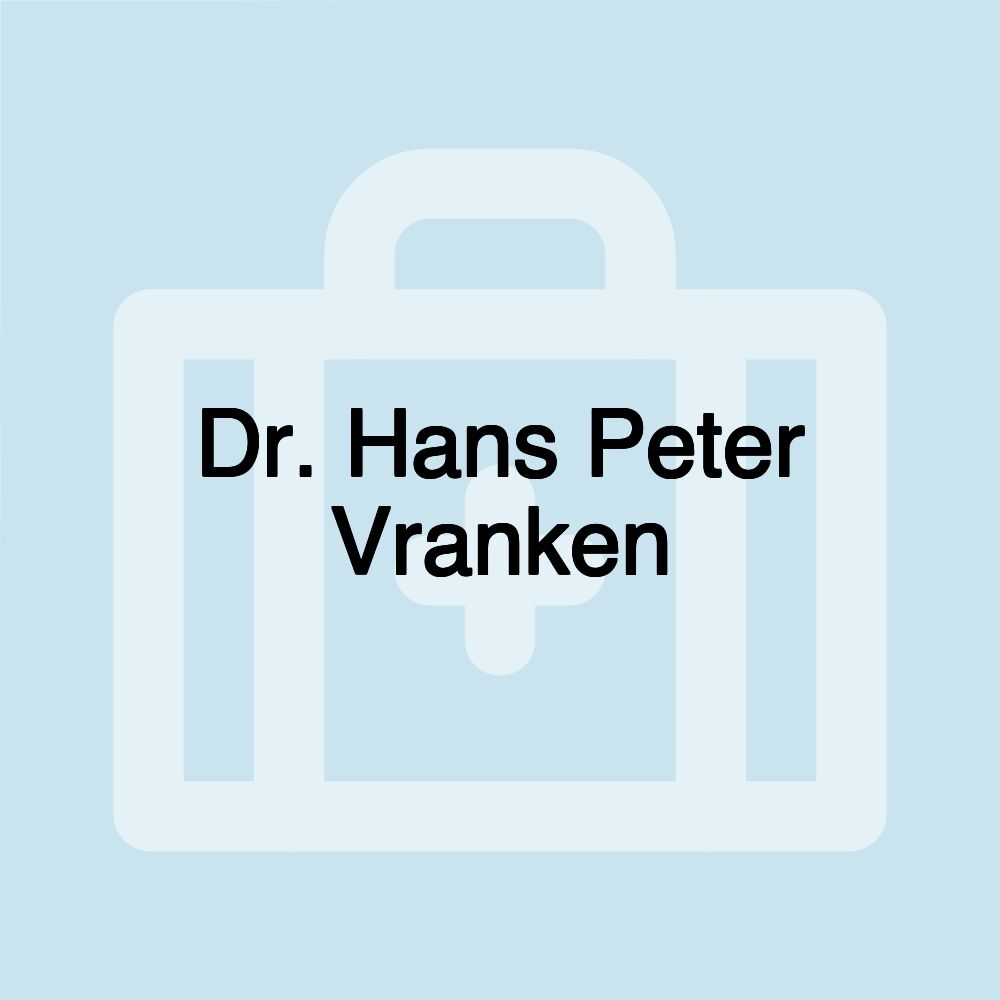 Dr. Hans Peter Vranken