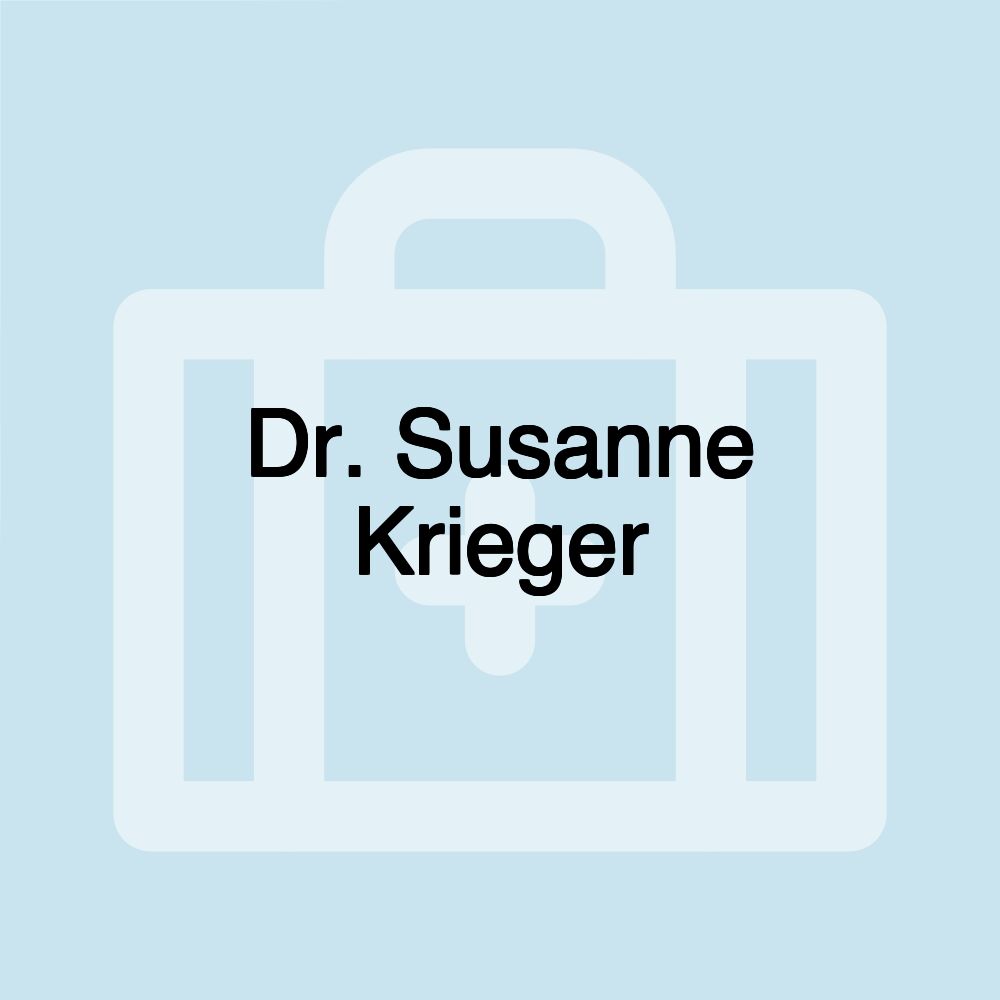 Dr. Susanne Krieger