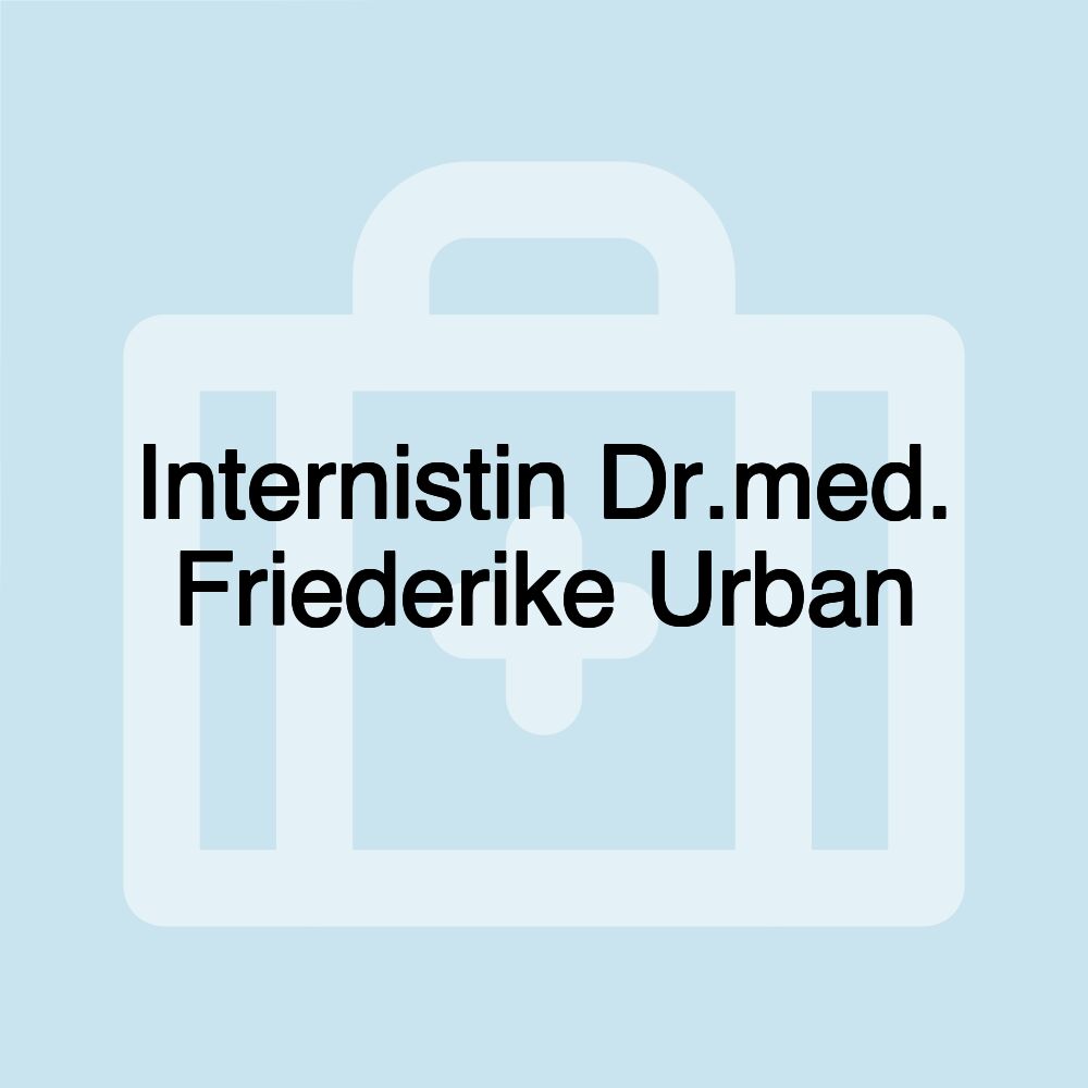 Internistin Dr.med. Friederike Urban