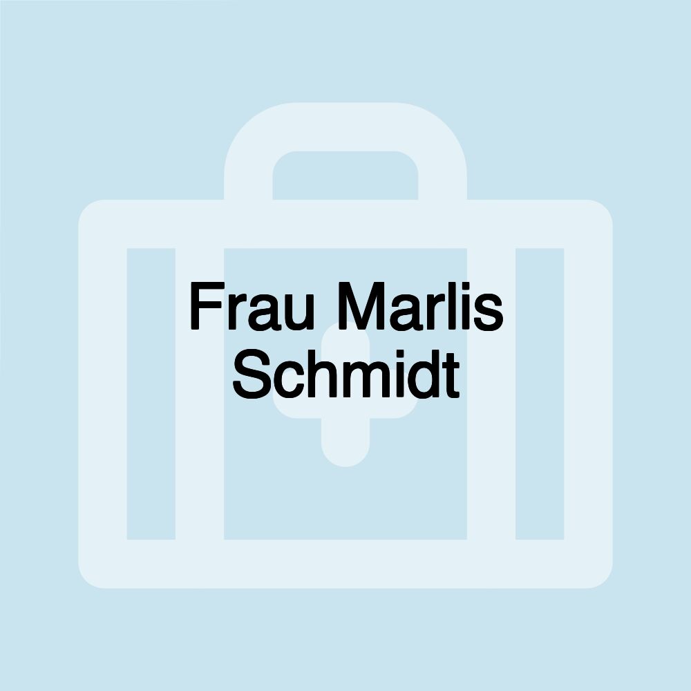 Frau Marlis Schmidt