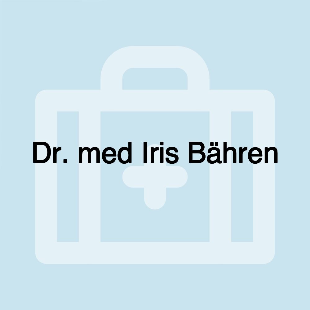 Dr. med Iris Bähren