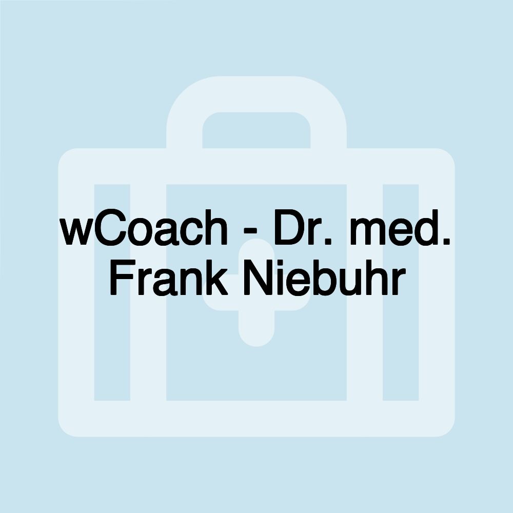 wCoach - Dr. med. Frank Niebuhr