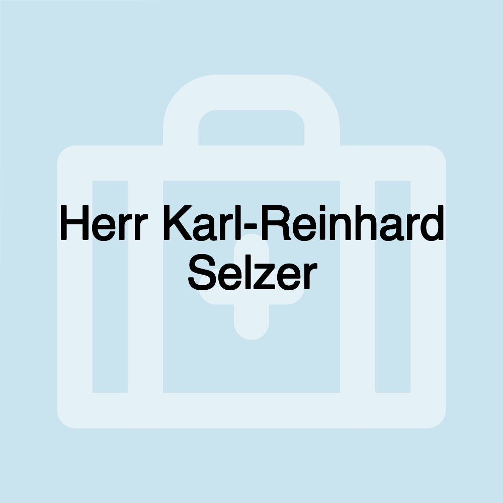 Herr Karl-Reinhard Selzer