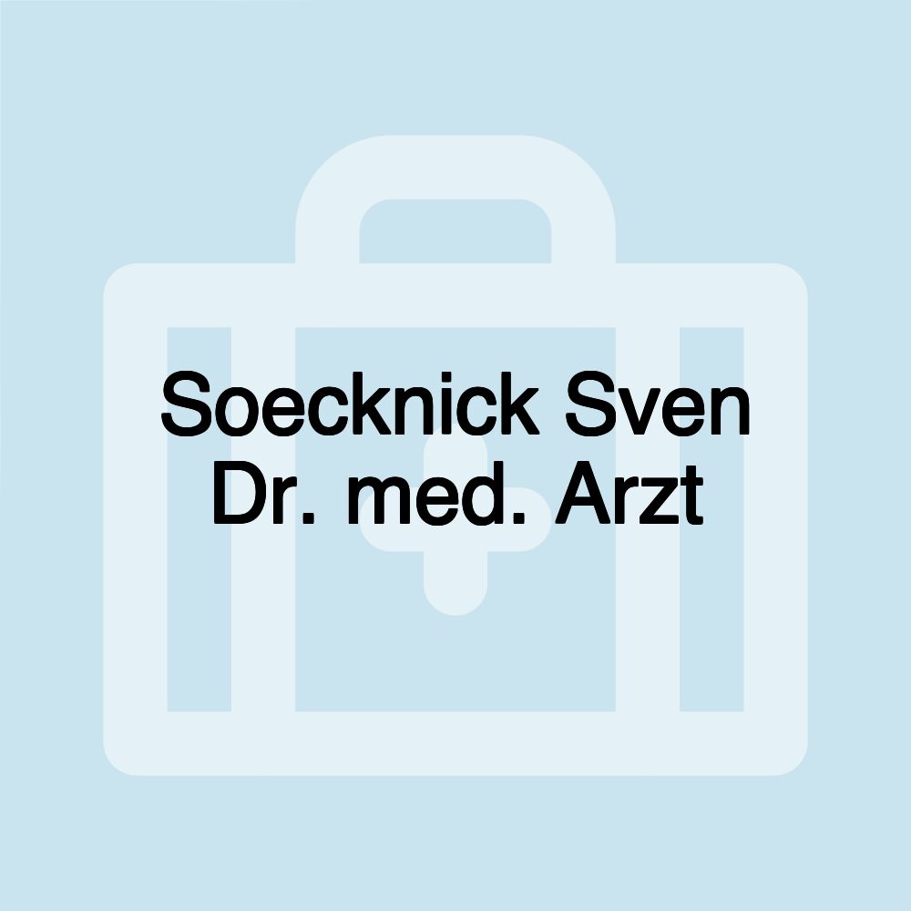 Soecknick Sven Dr. med. Arzt