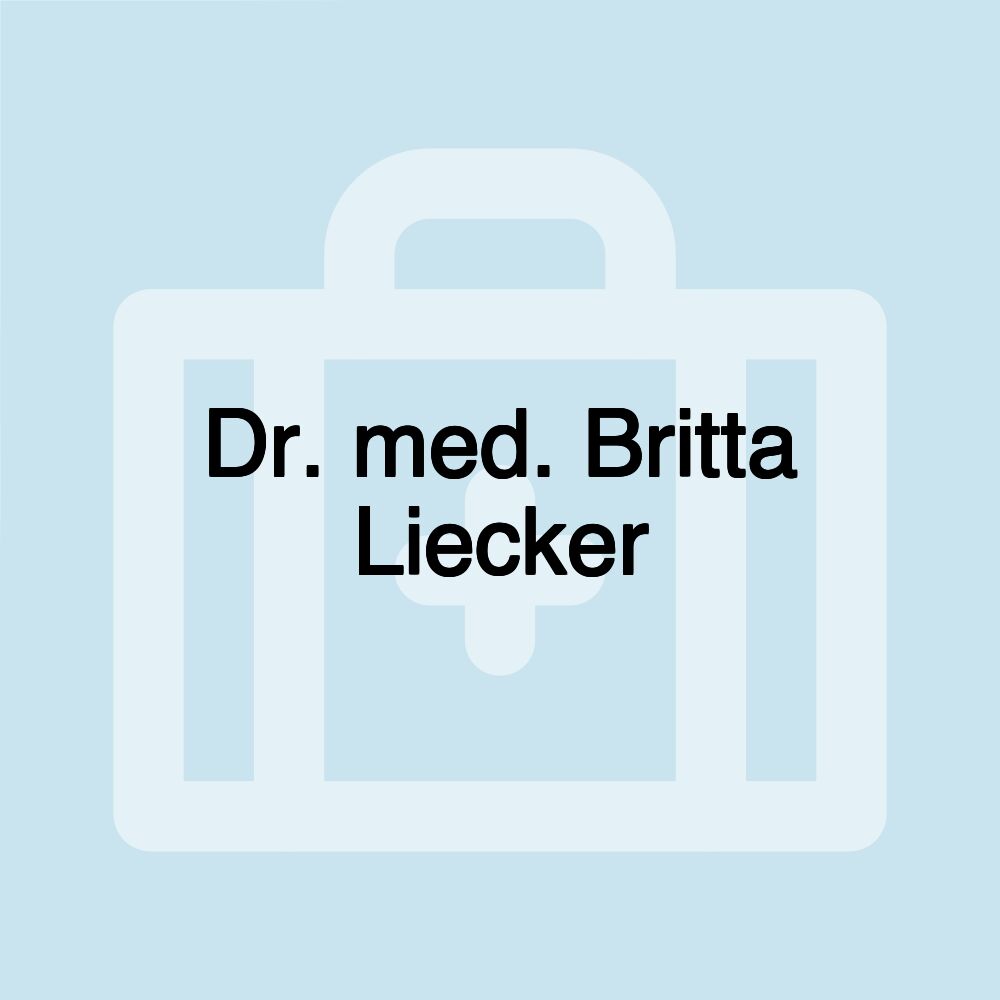 Dr. med. Britta Liecker