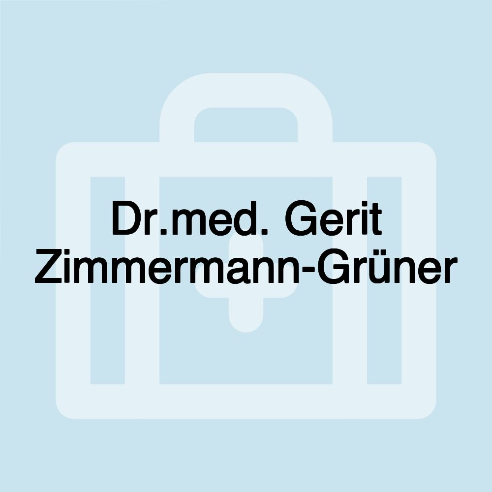 Dr.med. Gerit Zimmermann-Grüner