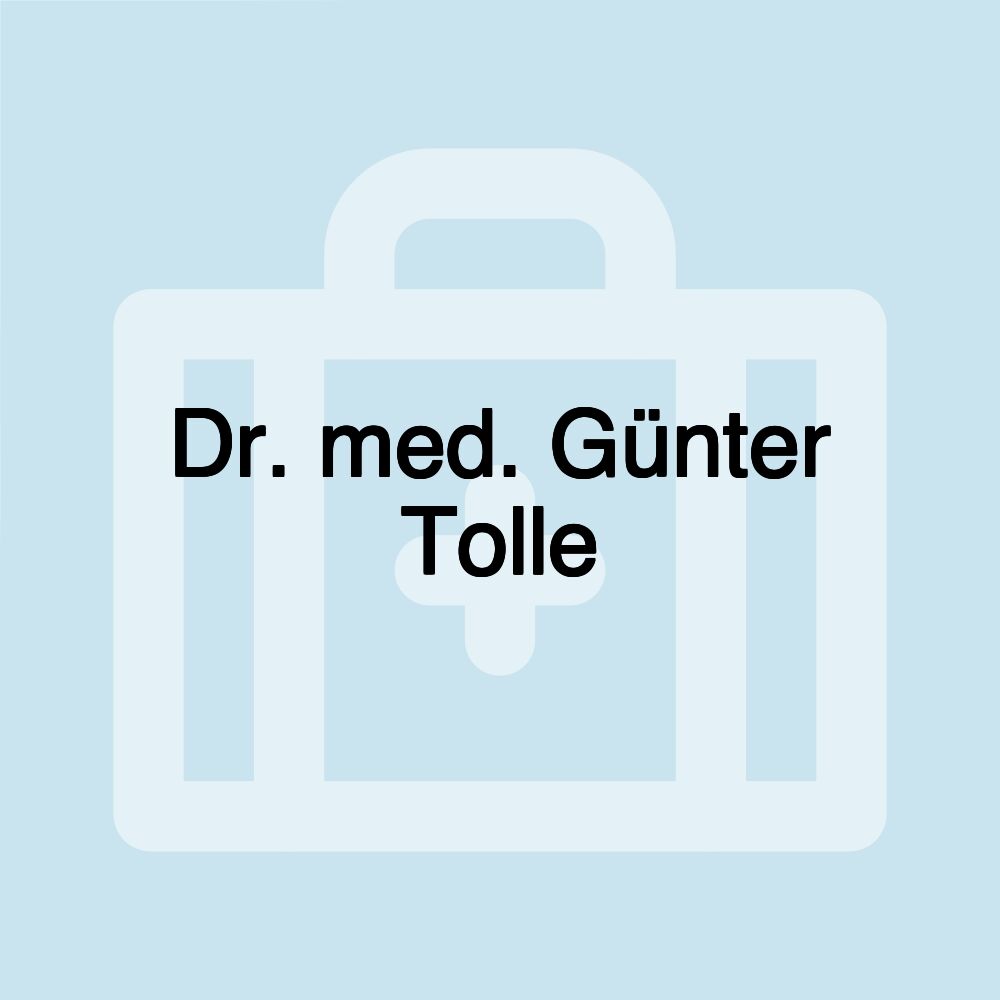 Dr. med. Günter Tolle