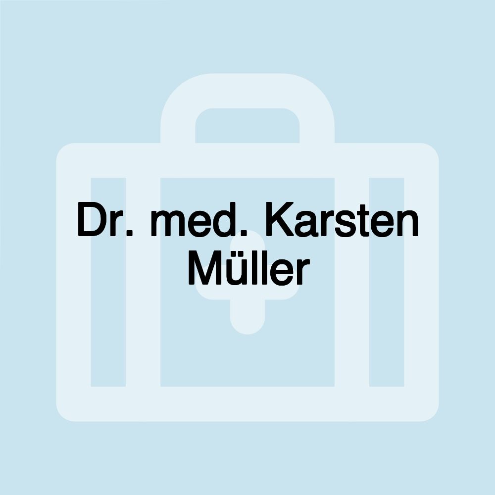 Dr. med. Karsten Müller