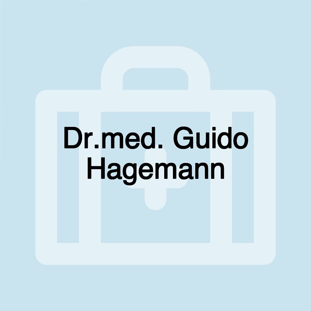 Dr.med. Guido Hagemann