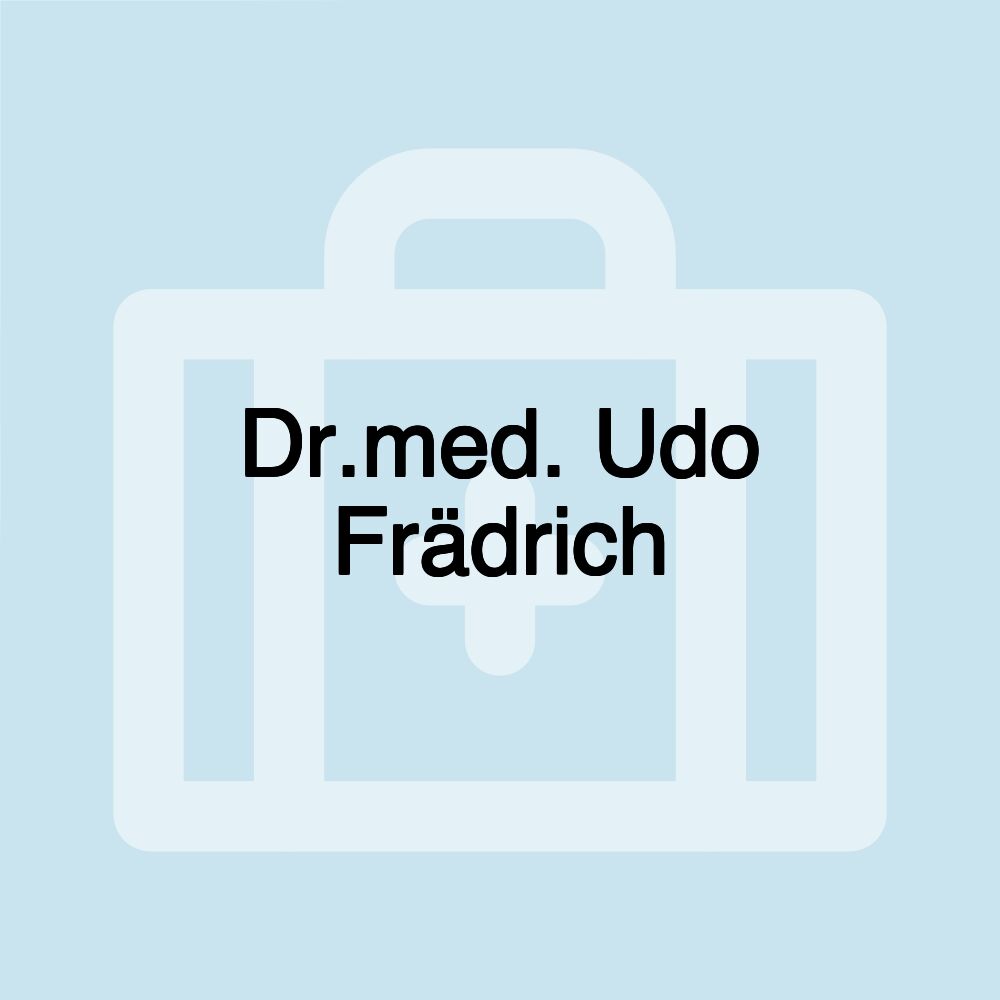 Dr.med. Udo Frädrich