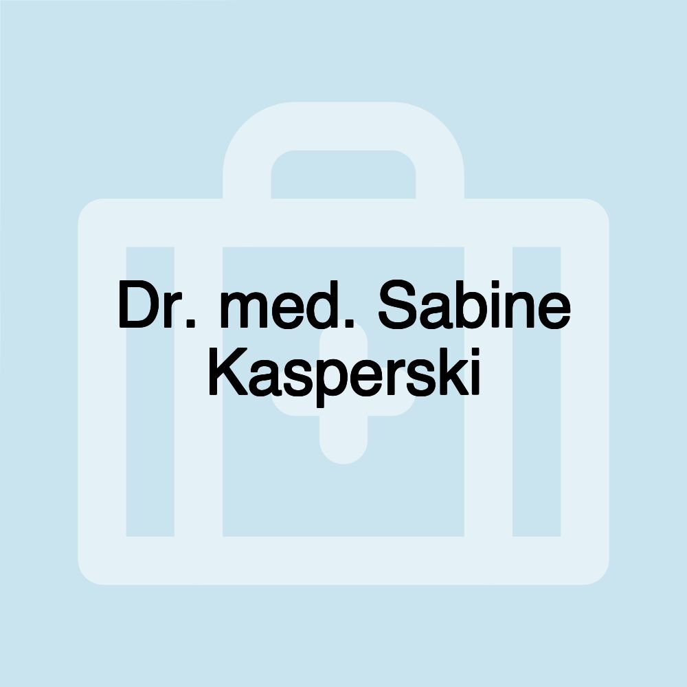 Dr. med. Sabine Kasperski