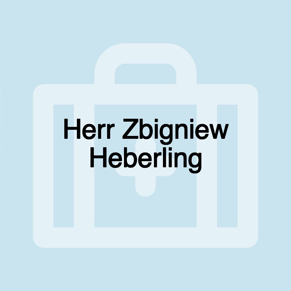 Herr Zbigniew Heberling