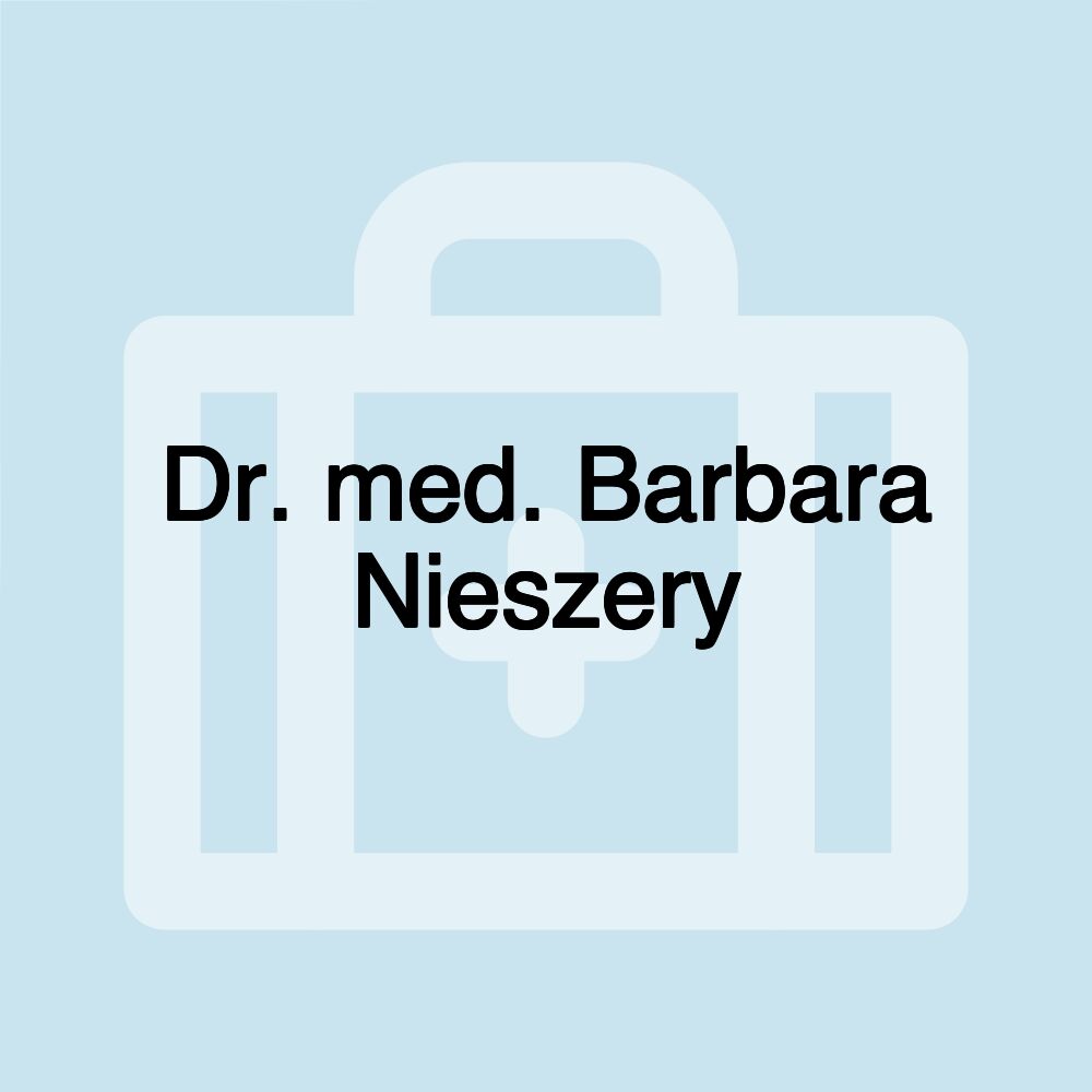 Dr. med. Barbara Nieszery