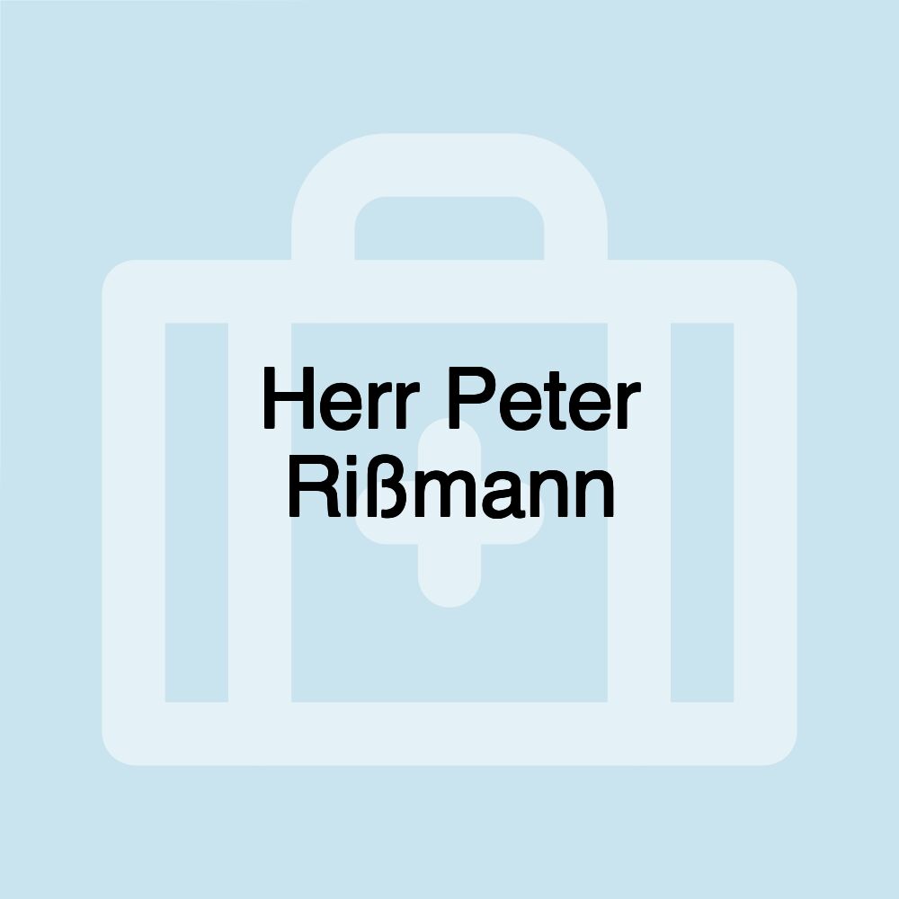 Herr Peter Rißmann