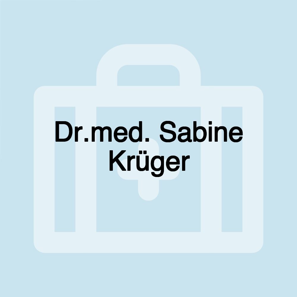 Dr.med. Sabine Krüger