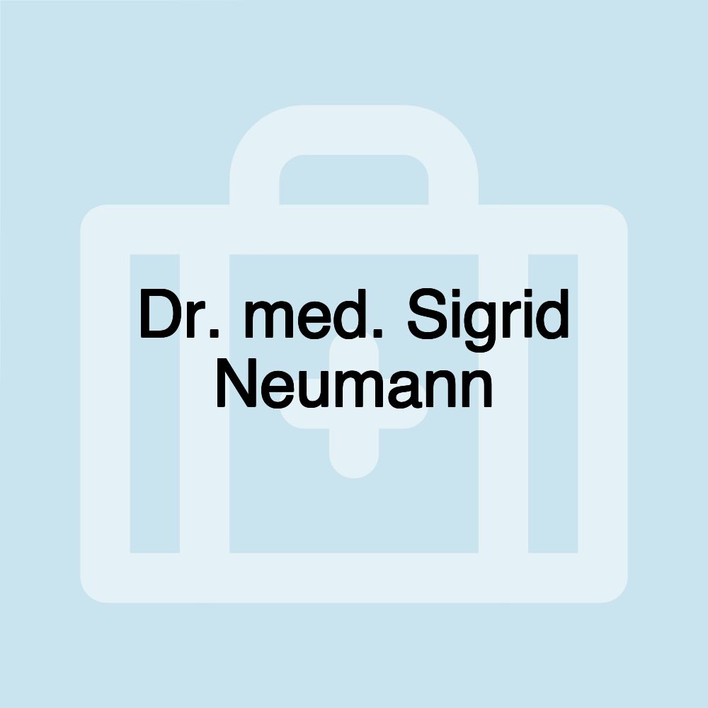 Dr. med. Sigrid Neumann