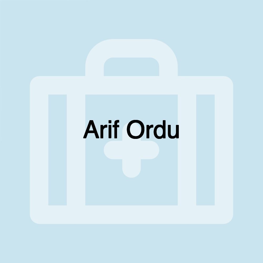 Arif Ordu