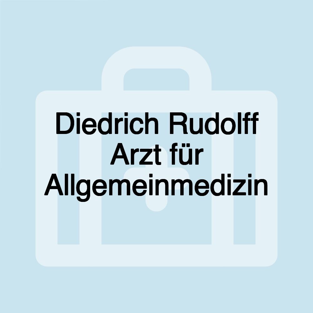 Diedrich Rudolff Arzt für Allgemeinmedizin